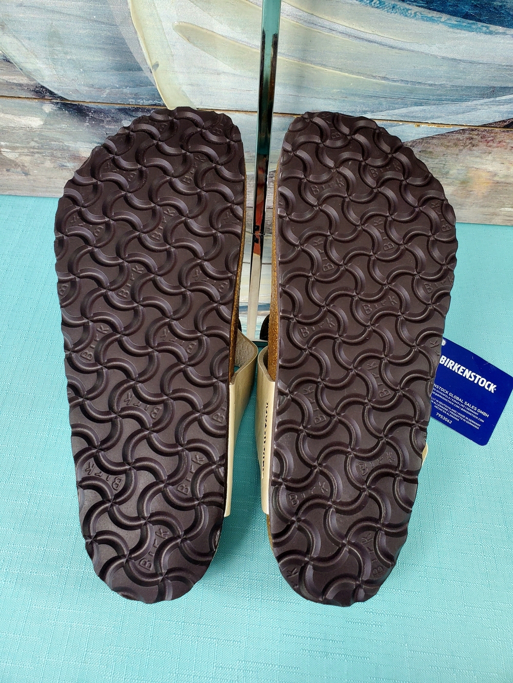 Birkenstock Gizeh Sandals Graceful Pearl White Thong SZ 8 - Picture 5 of 6
